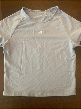 Active USA Light blue Short Sleeve Athletic Top